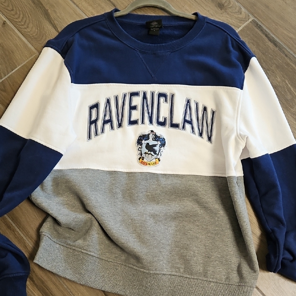 Ravenclaw Colorblock Sweater - Blue, White, and Gray